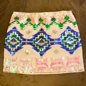 Fun sequined skirt